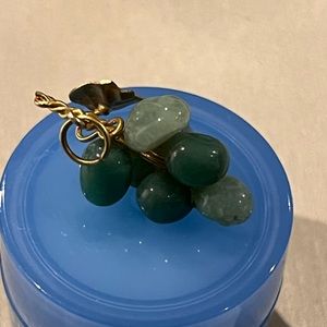 Gold Plated Jade Grape Cluster Pendant